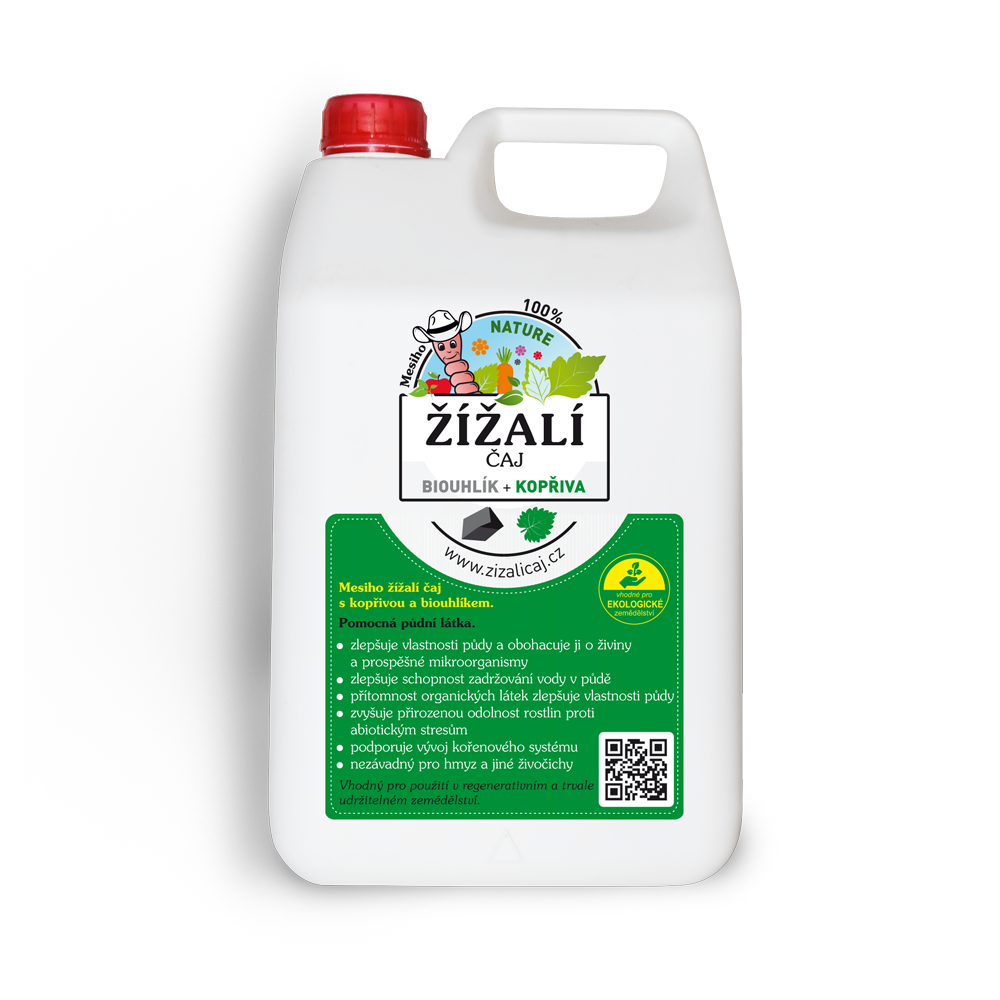 žížalí čaj s kopřivovou jíchou a biouhlíkem 5 l (1)